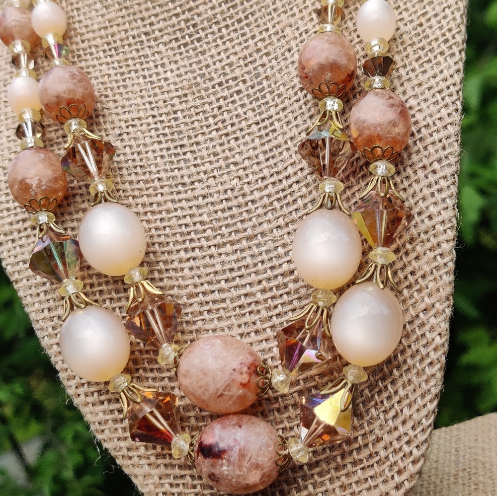 Vintage West Germany Double Strand Necklace